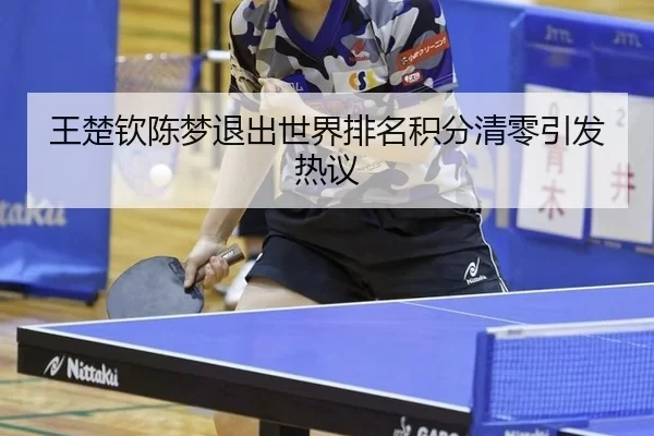 王楚钦陈梦退出世界排名积分清零引发热议